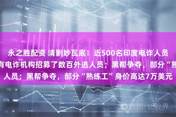 永之胜配资 清剿妙瓦底！近500名印度电诈人员，从KK园区逃至泰国；有电诈机构招募了数百外逃人员；黑帮争夺，部分“熟练工”身价高达7万美元
